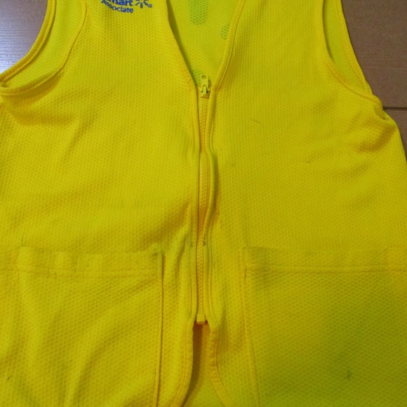 Walmart Associate Yellow Zip Uniform Employee Work Vest Unisex Sz XS - Picture 3 of 5
